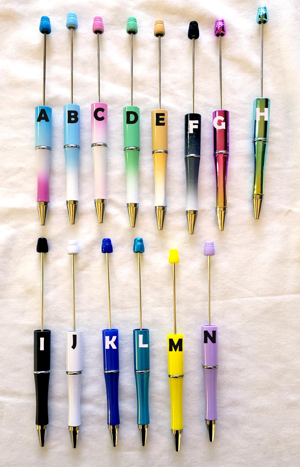 Beadable Pens for beads focals