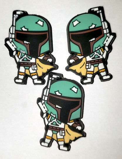 Wars of the Stars Fett Focal Bead for beadable pens, keychains and crafts