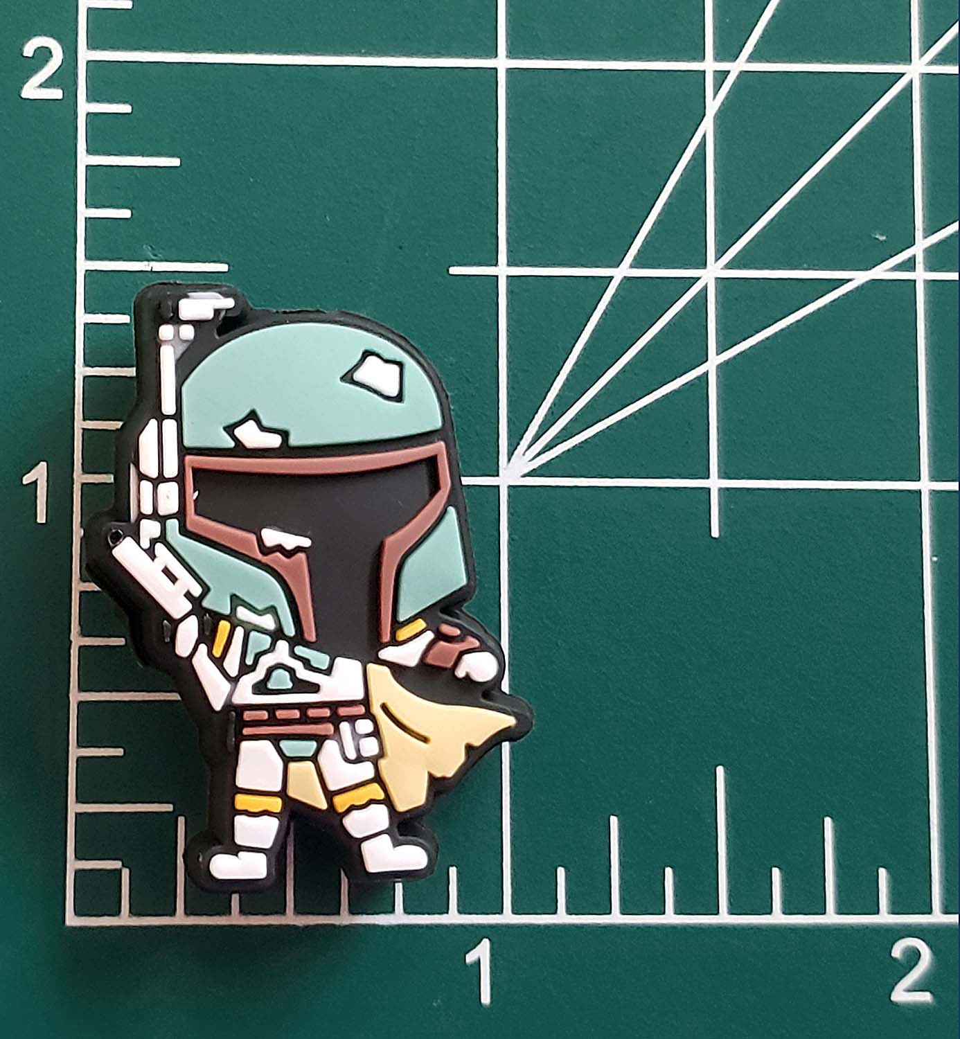 Wars of the Stars Fett Focal Bead for beadable pens, keychains and crafts