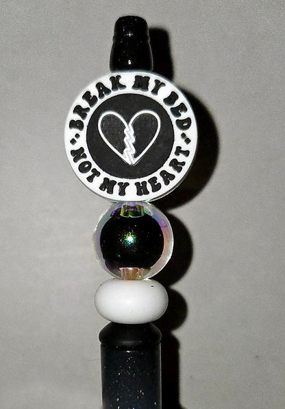 Break Bed not Heart SPICY adult Focal bead for beadable pens, keychains and crafts