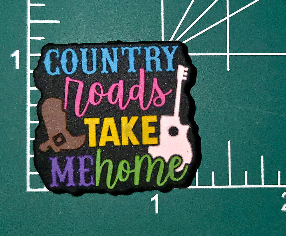 Country Roads Focal bead for beadable pens, keychains and crafts