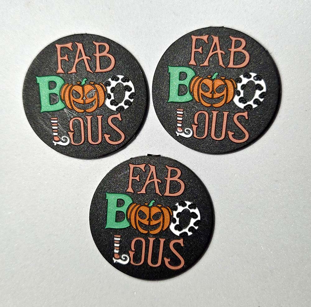 Halloween Fab Boo Lous Focal bead for beadable pens, keychains and crafts