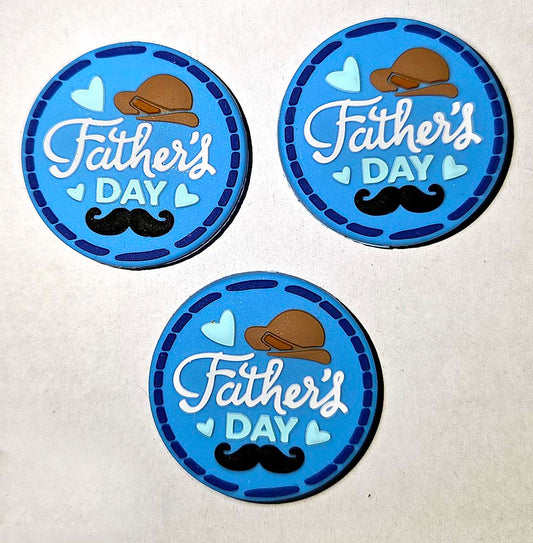 Father's Day Mustach Hat Focal bead for beadable pens, keychains and crafts