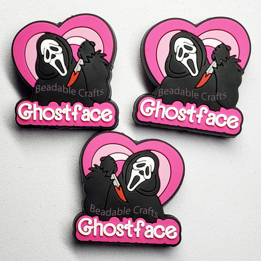 Bloody Valentines Ghostface Horror Focal Bead for Beadable pens, keychains and crafts