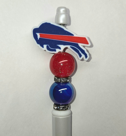 NY Buffalo Bills Football Focal bead for beadable pens, keychains cute sarcastic