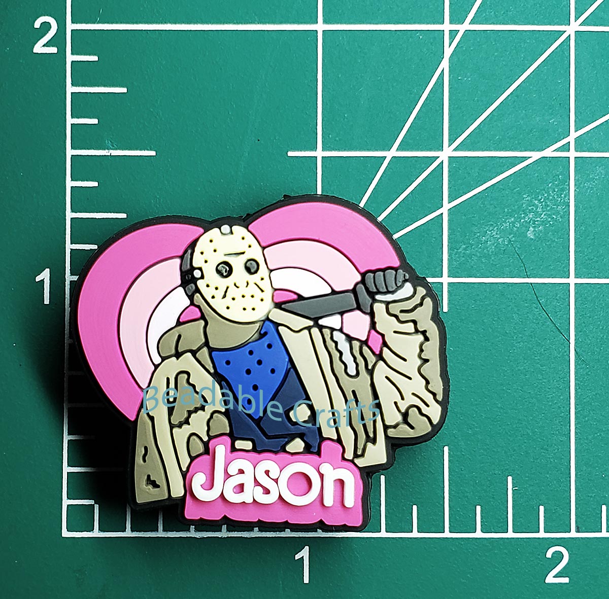 Bloody Valentines Jason Horror Focal Bead for Beadable pens, keychains and crafts