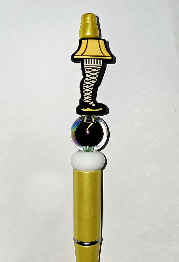 Christmas Movie Leg Lamp Focal bead for beadable pens, keychains Funny comedy