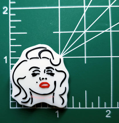 Marilyn Monroe Focal Beads for beadable pens, keychains and crafts