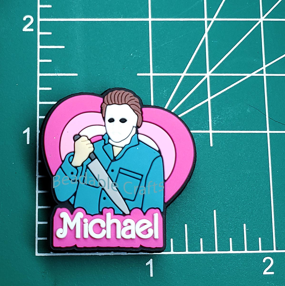 Bloody Valentines Michael Horror Focal Bead for Beadable pens, keychains and crafts