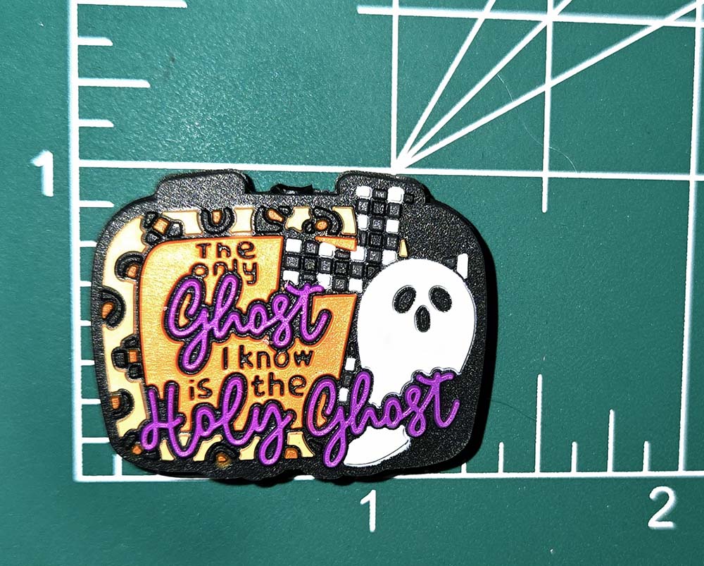 Only Ghost is Holy Ghost Anti-Halloween Focal bead for beadable pens, keychains and crafts