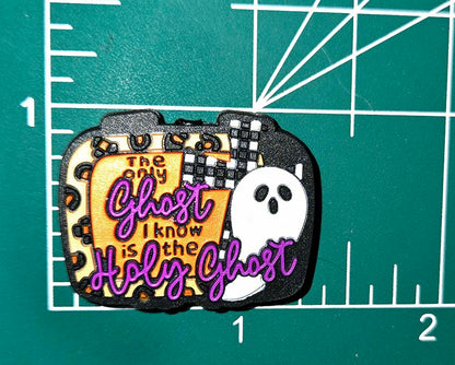 Only Ghost is Holy Ghost Anti-Halloween Focal bead for beadable pens, keychains and crafts