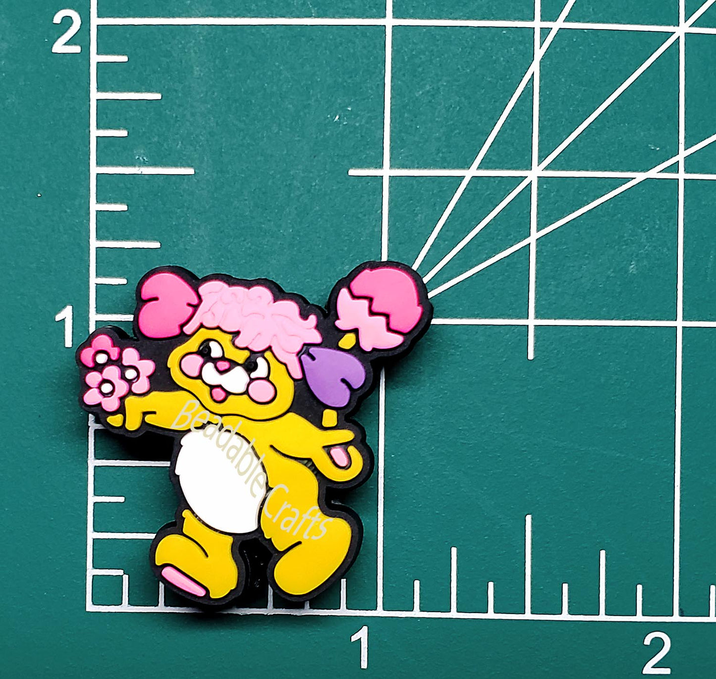 80's retro Cartoon Popples Focal bead for beadable pens, keychains and crafts