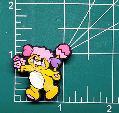 80's retro Cartoon Popples Focal bead for beadable pens, keychains and crafts