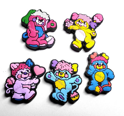 80's retro Cartoon Popples Focal bead for beadable pens, keychains and crafts