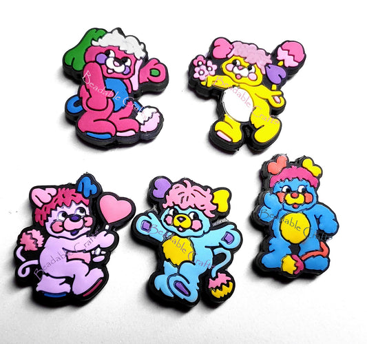 80's retro Cartoon Popples Focal bead for beadable pens, keychains and crafts