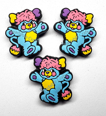 80's retro Cartoon Popples Focal bead for beadable pens, keychains and crafts