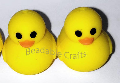 Rubber Duck bath toy Focal bead for beadable pens, keychains or crafts