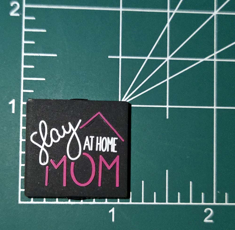 Slay At Home Mom Focal bead for beadable pens, keychains and crafts Stay