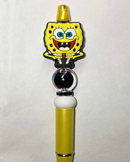 ONE Yellow Sponge Focal bead for beadable pens, keychains Cartoons