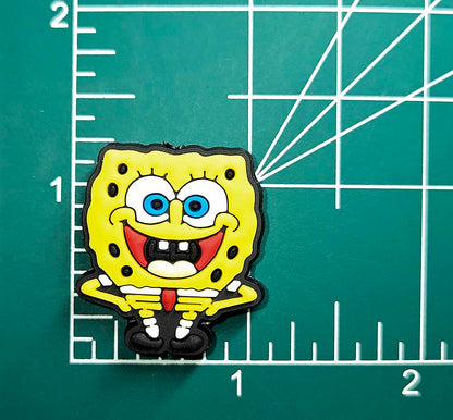 ONE Yellow Sponge Focal bead for beadable pens, keychains Cartoons