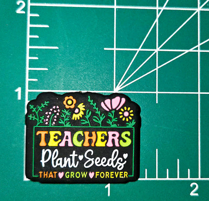 Teachers Plant Seeds school Focal bead for beadable pens, keychains and crafts