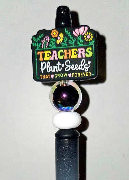 Teachers Plant Seeds school Focal bead for beadable pens, keychains and crafts