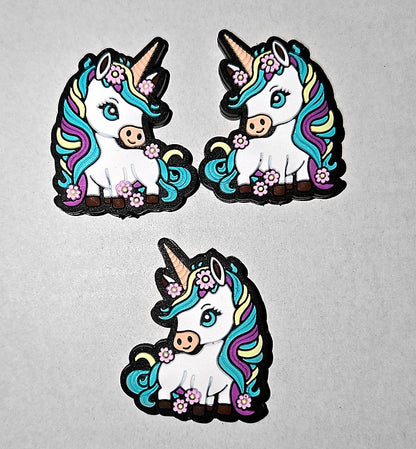 Pretty Unicorn Focal bead for beadable pens, keychains and crafts