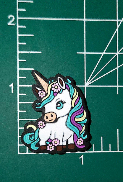 Pretty Unicorn Focal bead for beadable pens, keychains and crafts