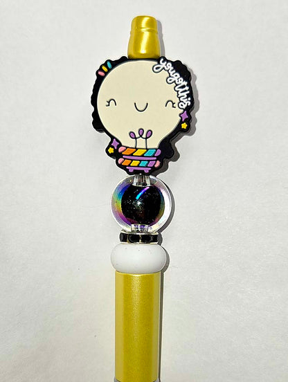 You Got This light bulb Focal bead for beadable pens, keychains cute sarcastic positive