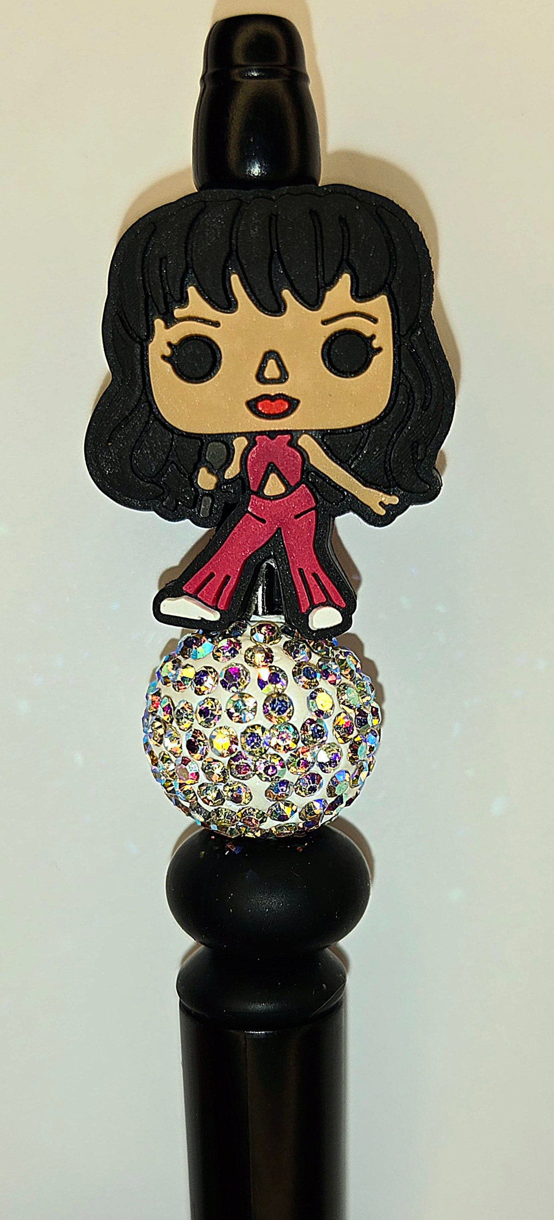 Tex-Mex singer Selena PURPLE pop singer Focal bead for beadable pens, keychains and crafts